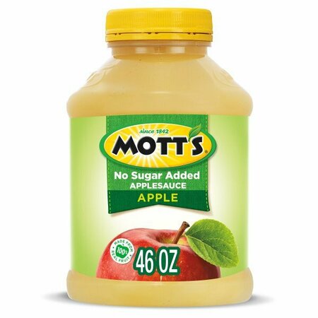 MOTTS Mott's Unsweetened Applesauce 46 oz. Plastic Jar, PK8 10029844
